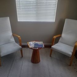 Leather And Wood High Back Chairs Luxury High End