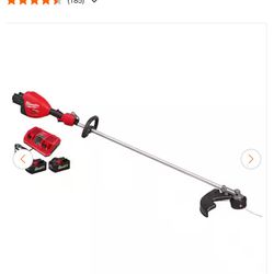 Milwaukee M18 Lawn trimmer with batteries and charger/ Recortadora de césped Milwaukee M18 con baterías y cargado