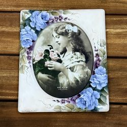Hand-Painted Ceramic Picture Frame by Nancy Nard • 8” x 10”