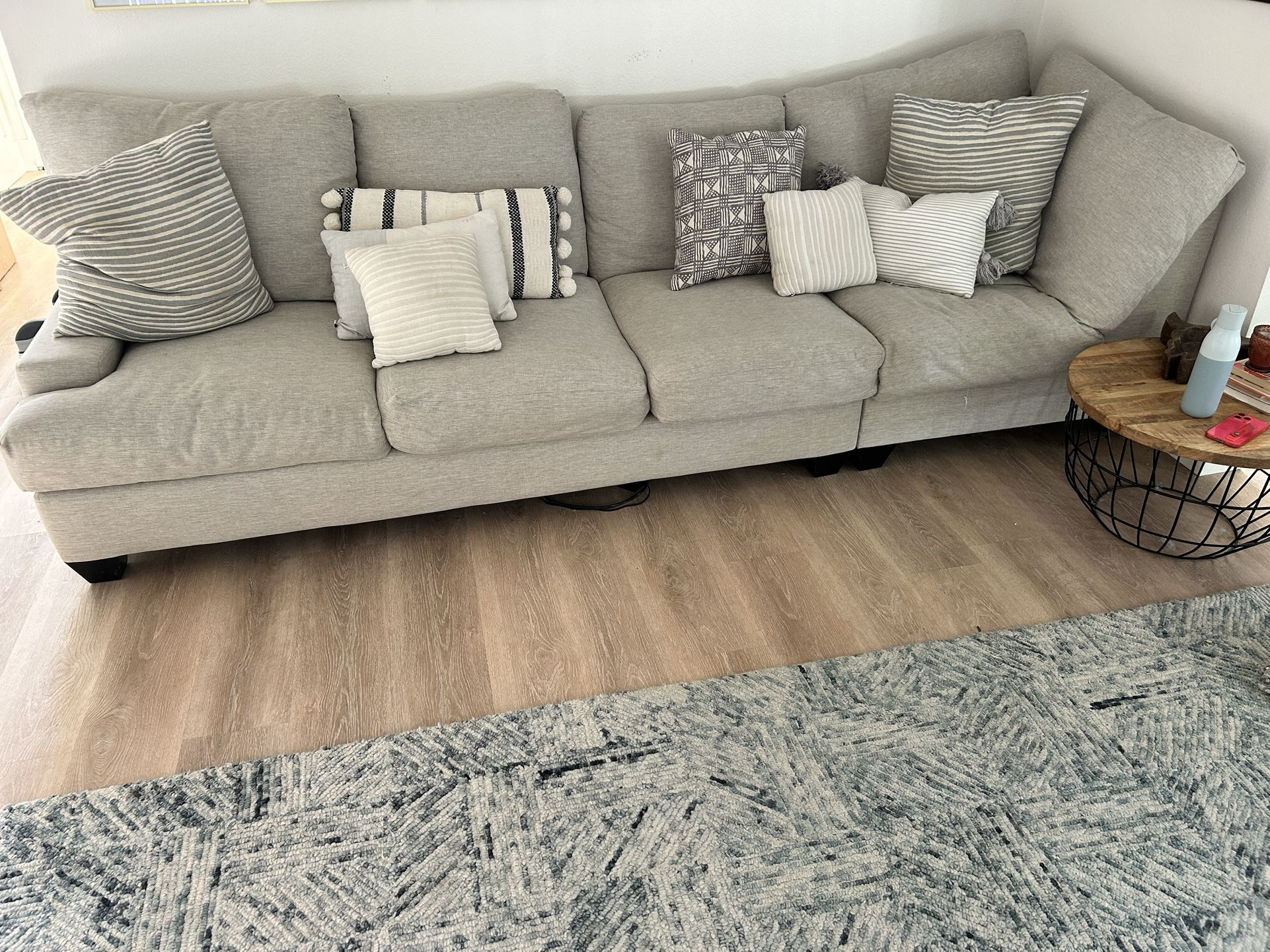 Couch and Corner Cushion For Sale