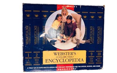 Webster's 10 Volume Family Encyclopedia Set
