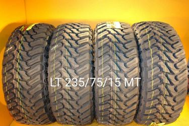 235/75/15 For Sale 4 New Tires LT MT Mud Terrain We Service Motorcycle Tires