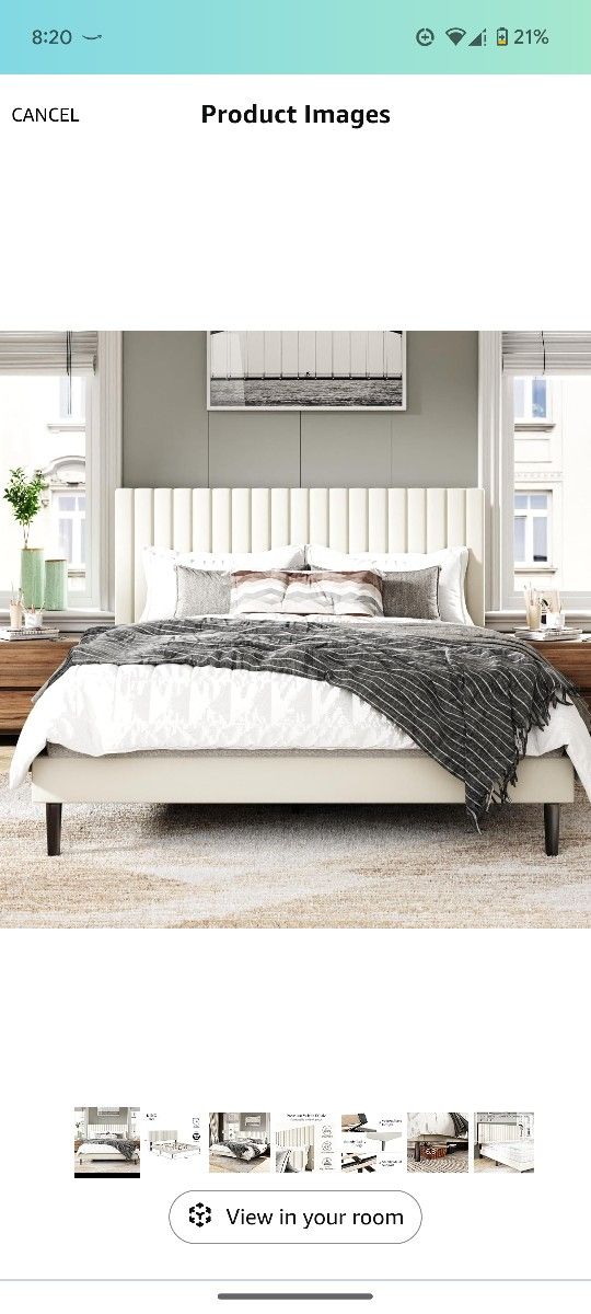 King Bedframe (New-opened Box) $80 Obo