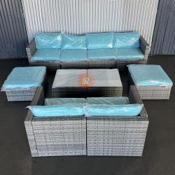 10pc Outdoor Patio Furniture Sectional Set