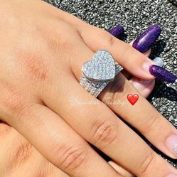 925 Silver Heart Ring 