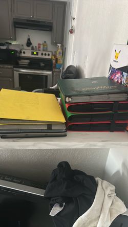 Seven binders full of Pokémon cards