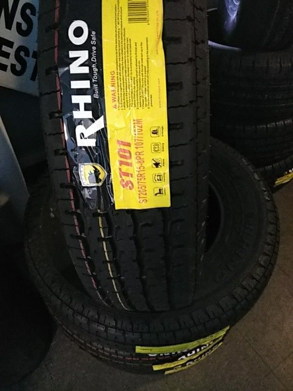 4 new trailer tires 205/75/15