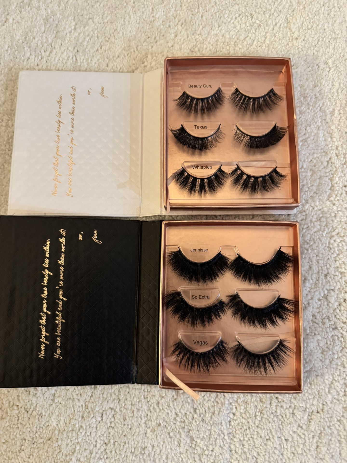 False Eyelashes. Jaylee beauty by jeanisse ($20 both)