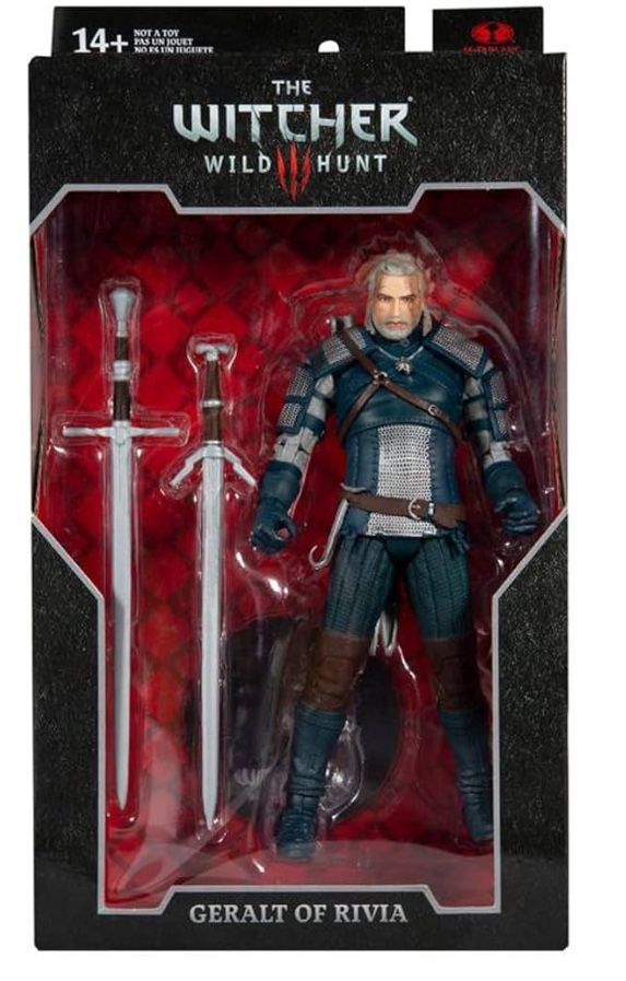 McFarlane Toys The Witcher Geralt of Rivia (Viper Armor: Teal) 7" Action Figure with Accessories