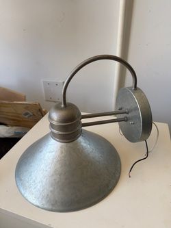 Industrial Galvanized Metal Wall Sconce