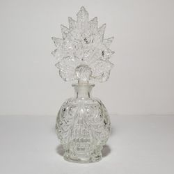 Vintage Glass Perfume Bottle with Stopper