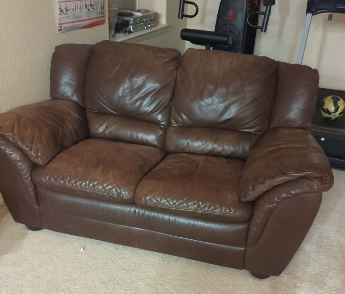 Natuzzi Leather Love Seat. FREE