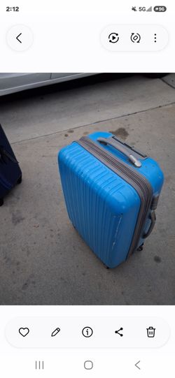 Blue Hard Shell Carry-On Spinner Luggage