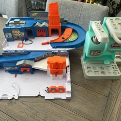 Hot Wheels and Play Doh