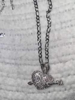 Sterling silver necklace pendant and bracelet