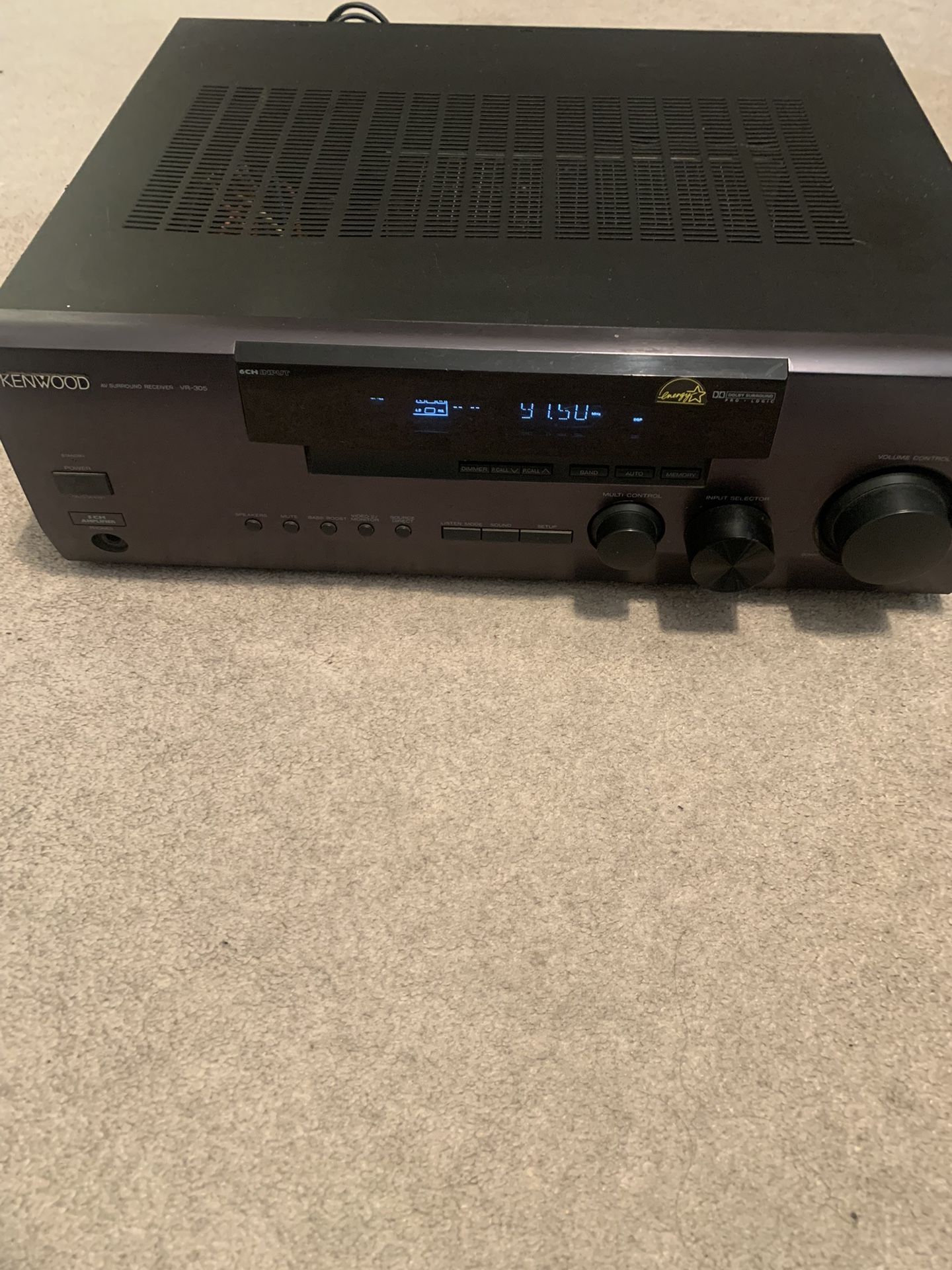 Kenwood VR-305 Audio/video Surround Sound Receiver 80 Watts