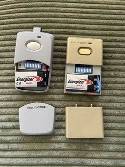 Two Remote Controls For Garages/gates