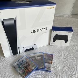 ‼️🚨 5 PS5 Console Disc Huge Bundle Games + Controller‼️🚨