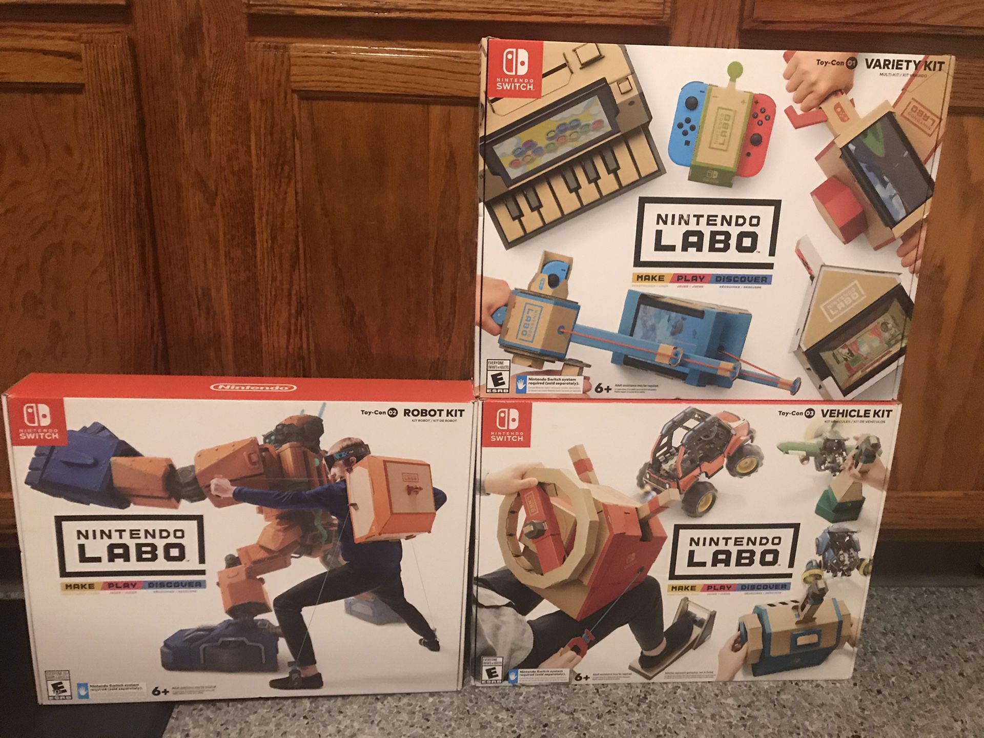 Brand New Nintendo Switch Labo Kits. Less than 1/2 Retail Price