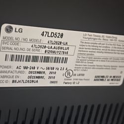 47” LG TV 