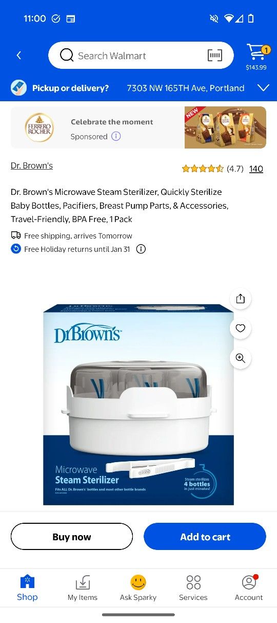 Dr brown Bottle Sterlizer