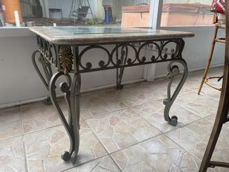 Iron Glass Coffee Table
