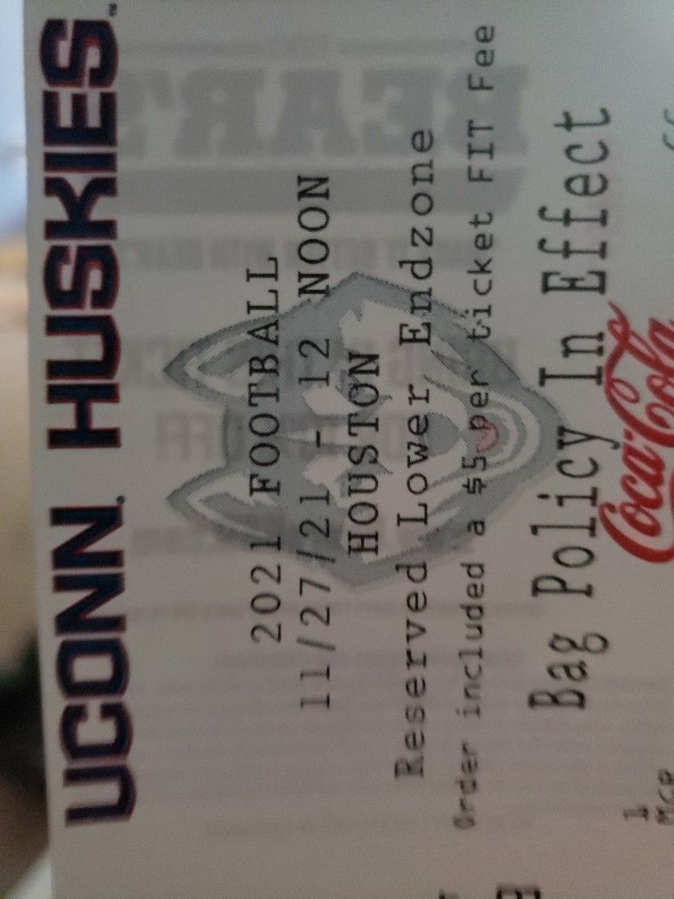 UConn Football Tickets