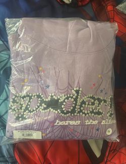 Purple spider hoodie