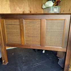 Queen Headboard + Matching Nightstand – Attaches to Any Bed Frame