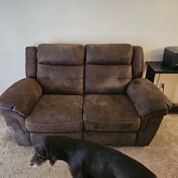$175 OBO! Mor Furniture electric reclining loveseat couch