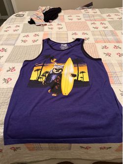 Star Wars Men’s Size Large Ewok Surfing Tank Top