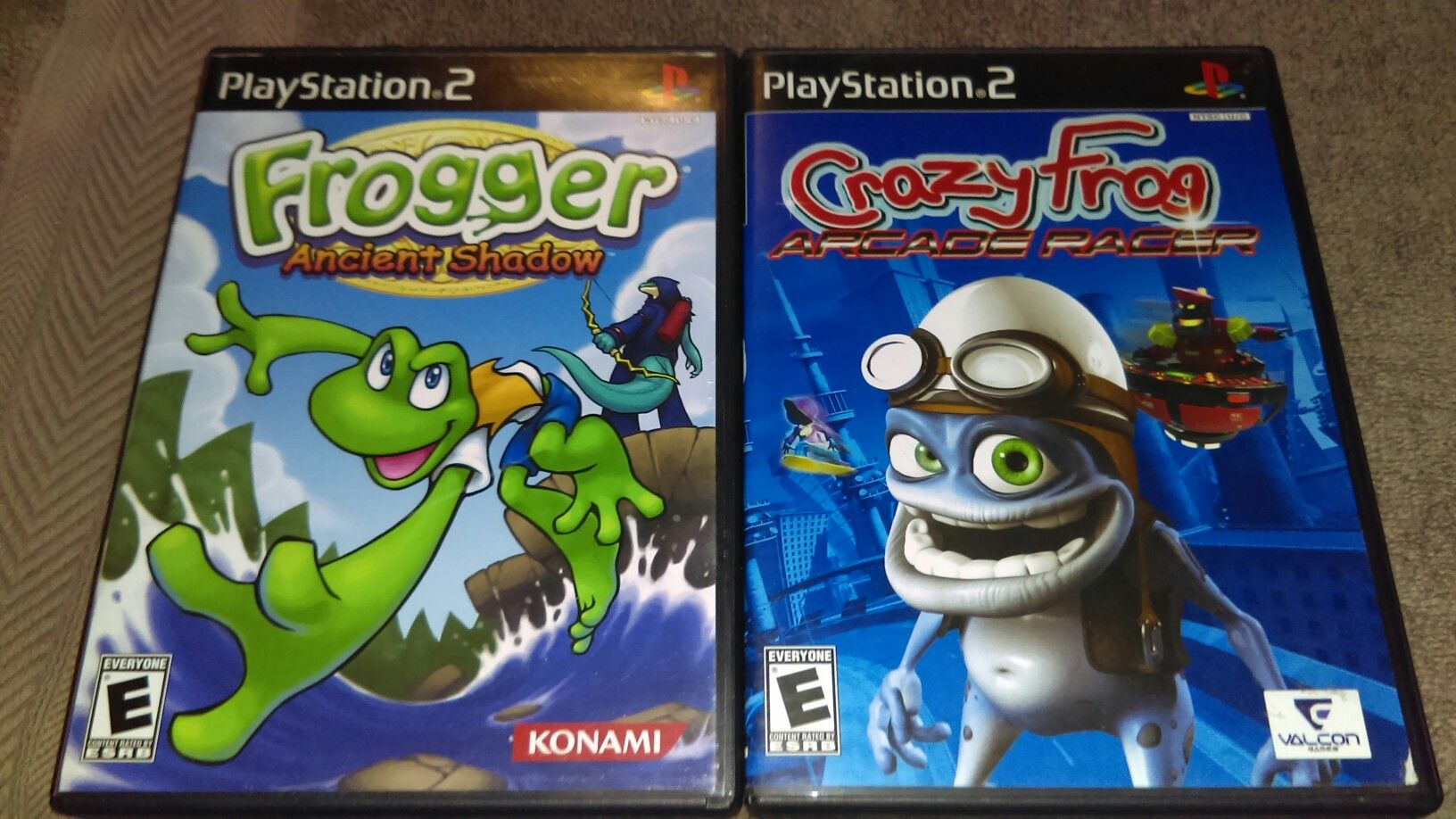 Frogger and Crazy Frog PS2 games