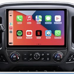 11.5" Car Stereo Radio for Chevy Silverado & GMC Sierra 2014-2018 - Wireless CarPlay Android Auto 5G WiFi GPS Navigation Bluetooth FM/SWC Touchscreen 