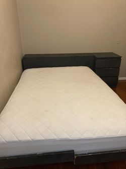 Full size bed set with mattress