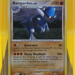 [Vintage]Rampardos 33/123 Rare Non Holo Mysterious Treasures, NM