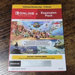 Nintendo Switch Online + Expansion Pack Individual Membership Code