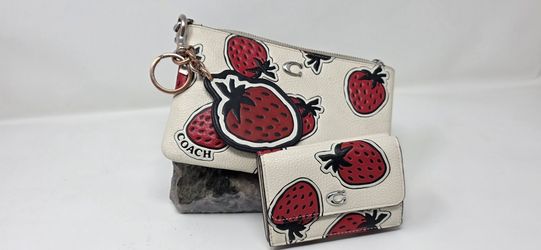 2023 Coach Strawberry Collection 3 Piece Set