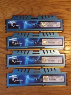 16gb (4gbx4) DDR3 G.Skill Ripjaws X