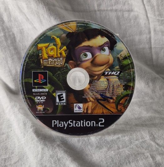 Tak And The Power Of Juju Playstation 2 (THQ, 2003) Game Disc Only
