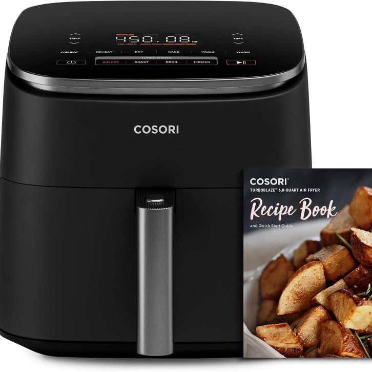 COSORI Air Fryer TurboBlaze 6.0-Quart Compact Airfryer that Roast, Bake, Proof, 9 Functions, 5 Speeds, Cooks Quickly, 95% Less Oil for Healthier Meals