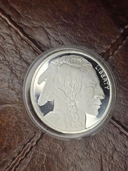 Buffalo Indian Head Silver Round Coin