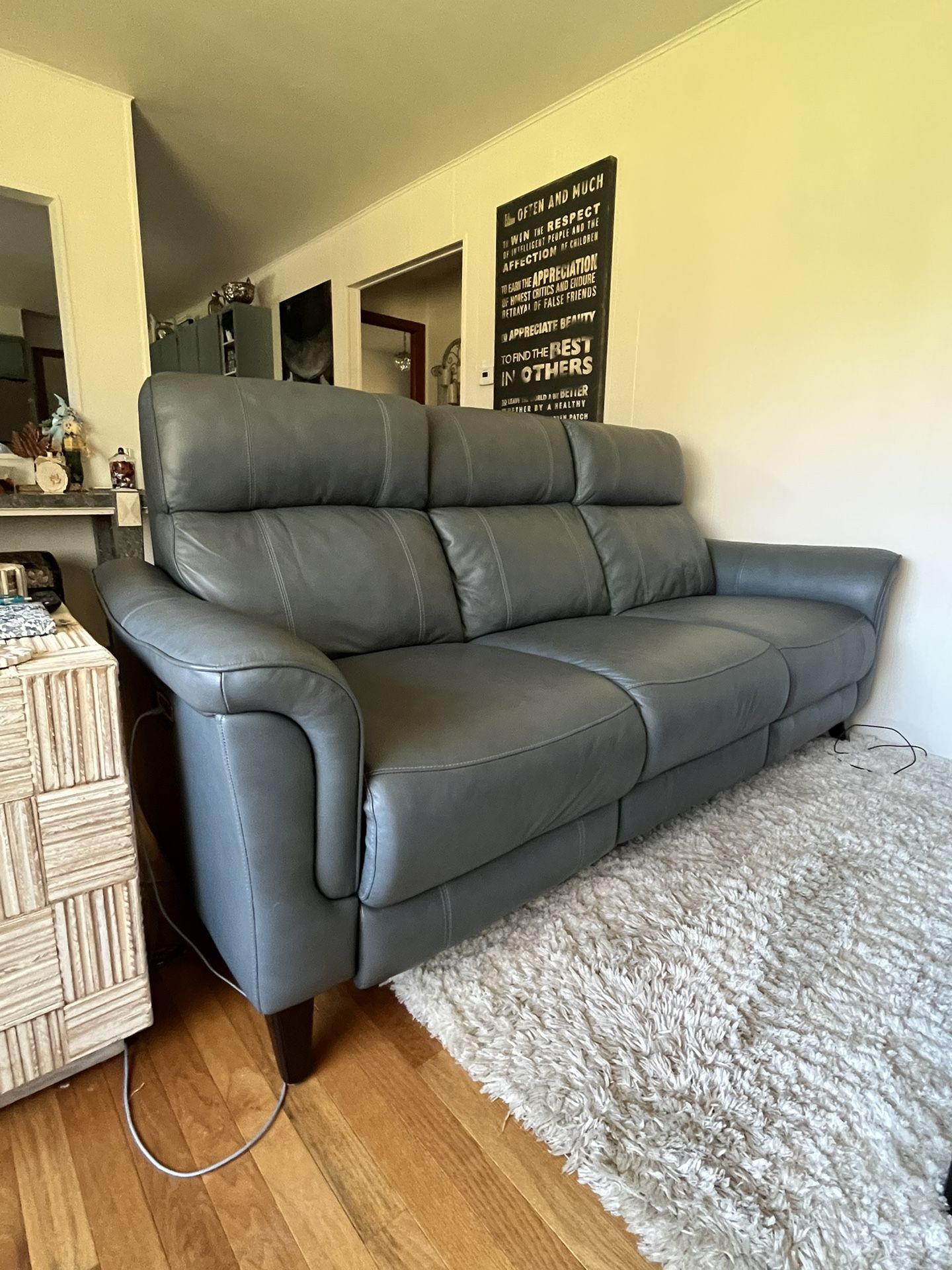 Leather Double Recliner 