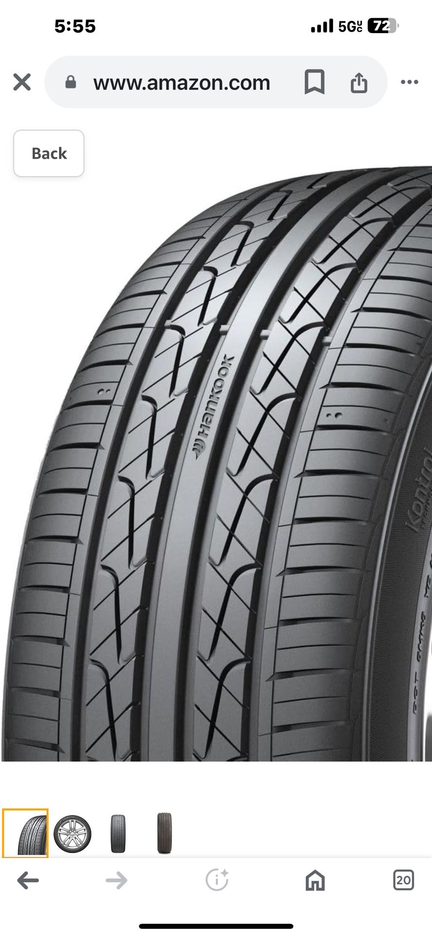 Hankook Ventus V2 Concept 2 H457 Tire 215/45 R18 93VxL BSW Retail @ $141.99