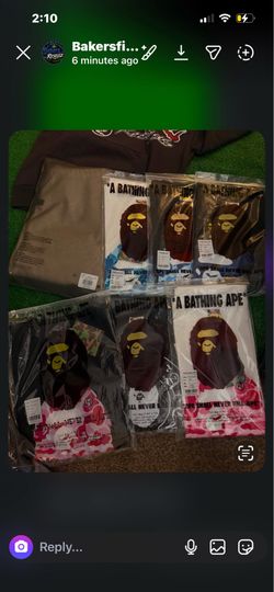 Bape tees and essential shorts  brand new never worn