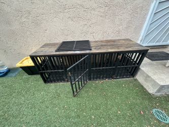 Large (2 dog) Outdoor Metal Kennel