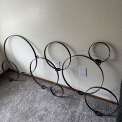 Wrought Iron Wall Candle Holder 