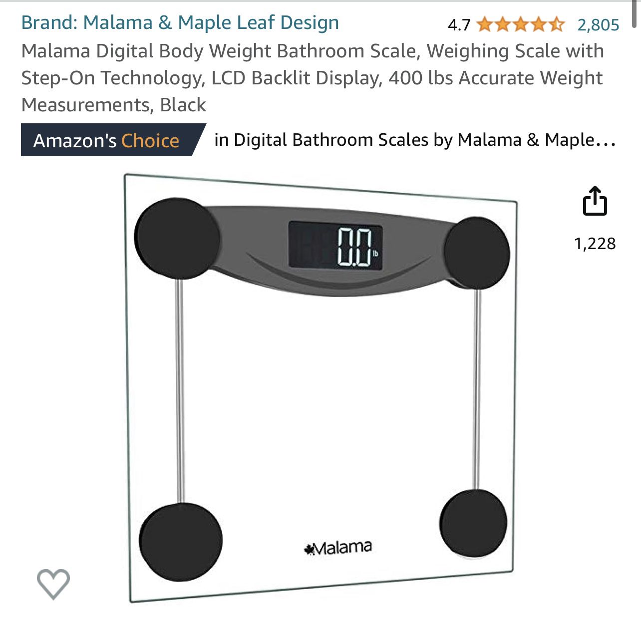 Digital body weight Bathroom Scale 