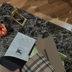 Burberry Slides, Black, Size 10