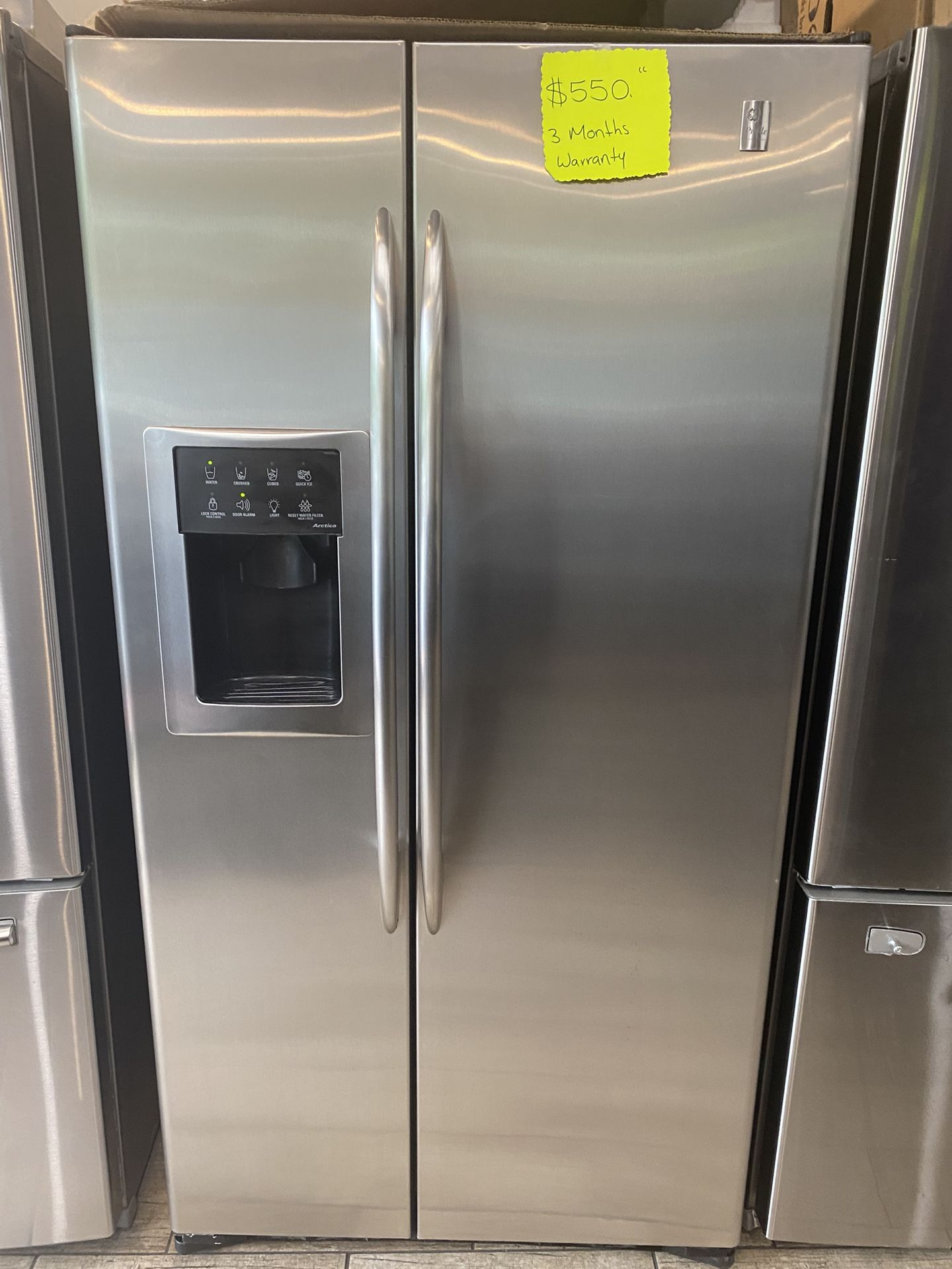 GE Refrigerator Side By Side 36”wide