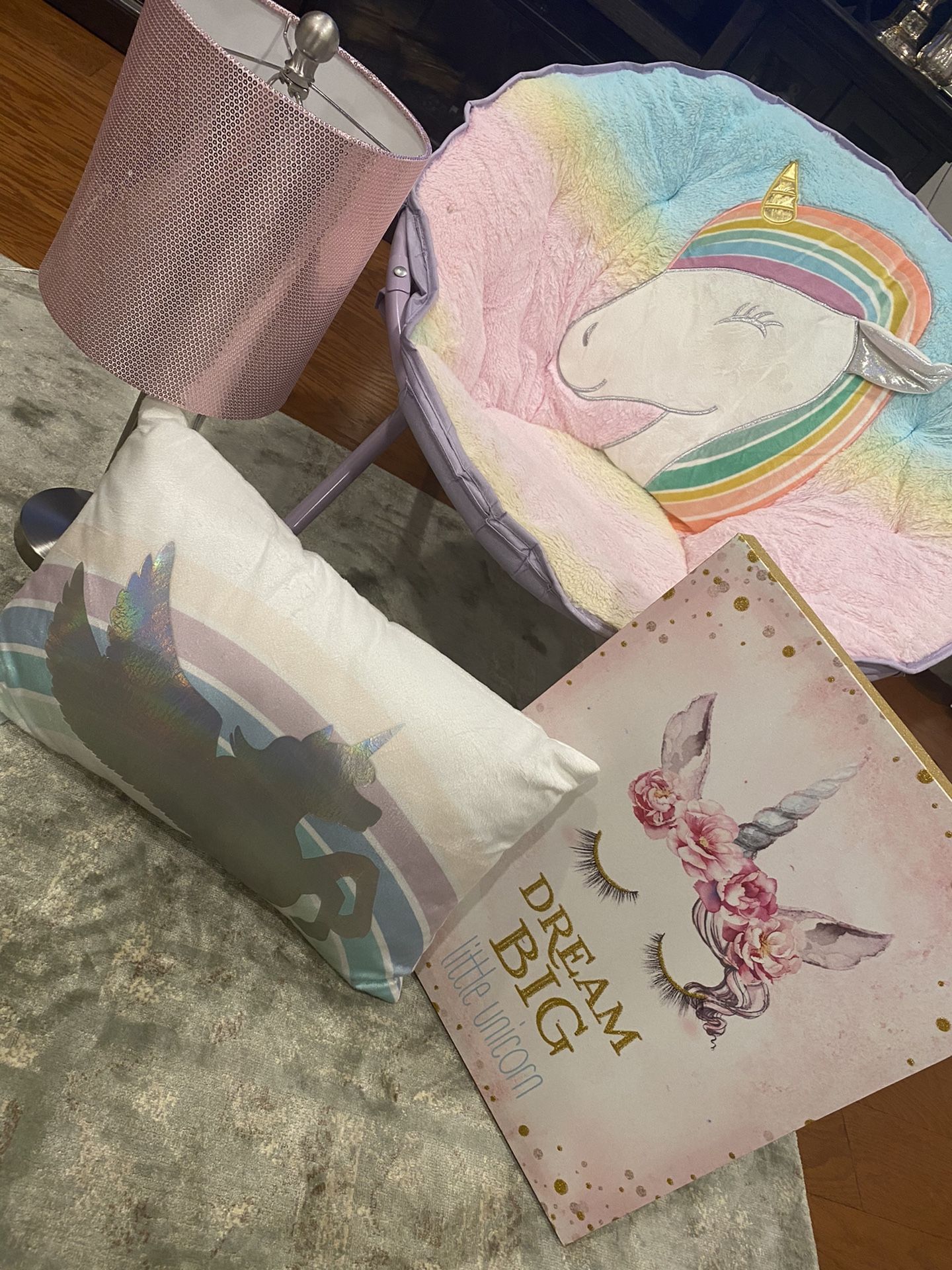 8 Pieces nicorn room Decour set